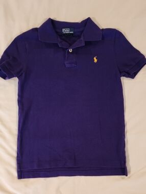 Polo by Ralph Lauren Kids' Purple Short Sleeve Polo Shirt - Size 6